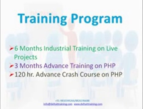 PHP 6 Month/weeks Industrial Live Project Training in Gurgaon Delhi NCR
