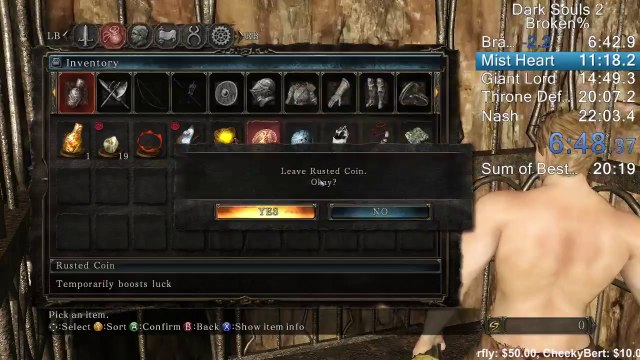 Dark Souls II - Speed Run in 20 minn 14 sec.