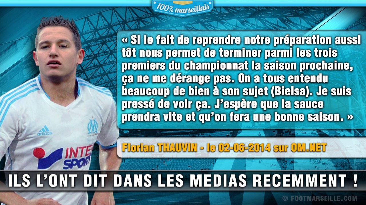 Labrune, Ménès, Thauvin, Valbuena... Les tops déclarations sur l'OM du weekend !