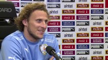 Uruguay forward Diego Forlan said he hopes Suarez recovers soon