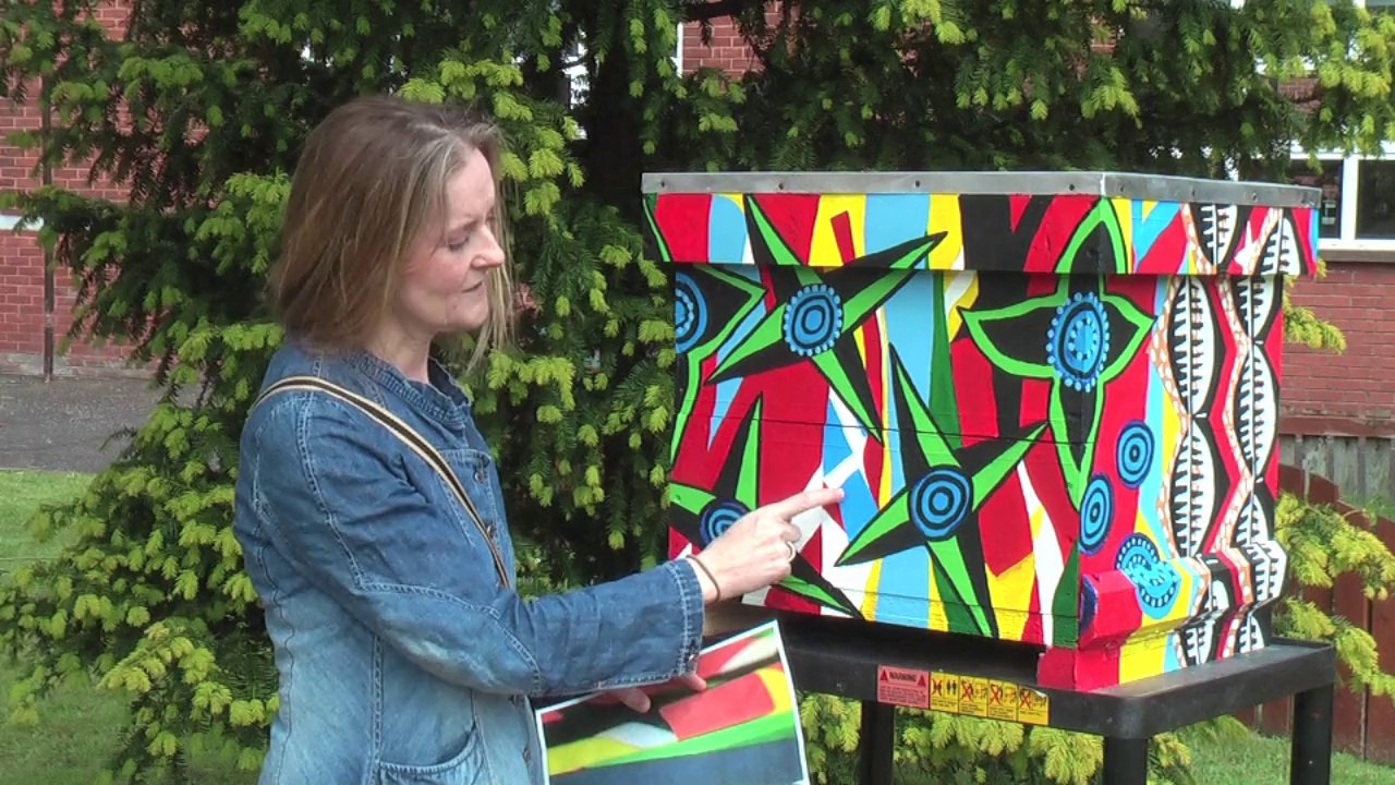 Plan Bee Ltd - Decorated Beehive from Lourdes Secondary School
