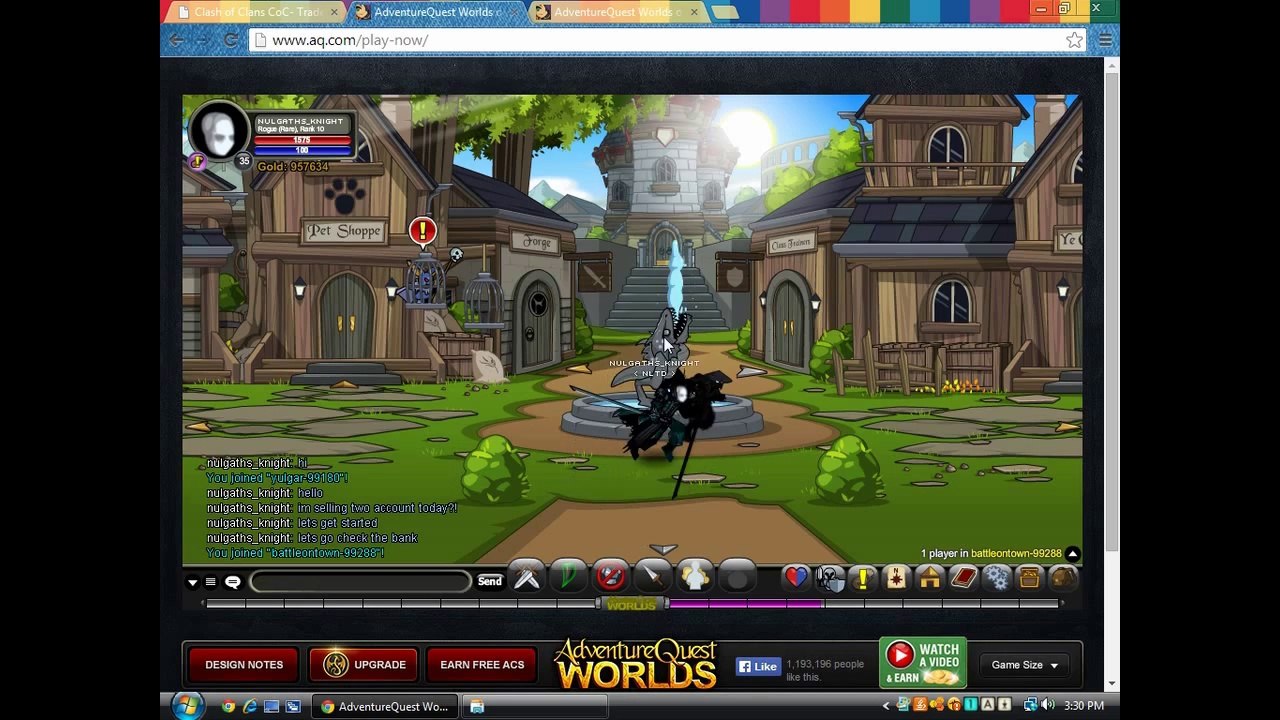 PlayerUp.com - Buy Sell Accounts - Two Adventure quest world account for sale! (AQ)