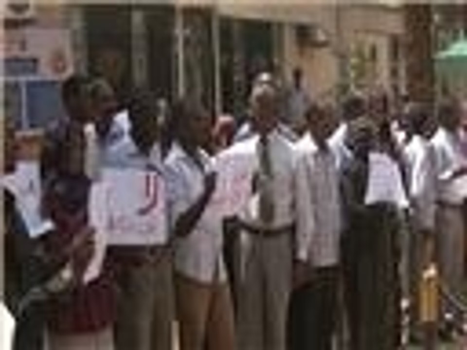 وقفة احتجاجية لصحفيين سودانيين في الخرطوم