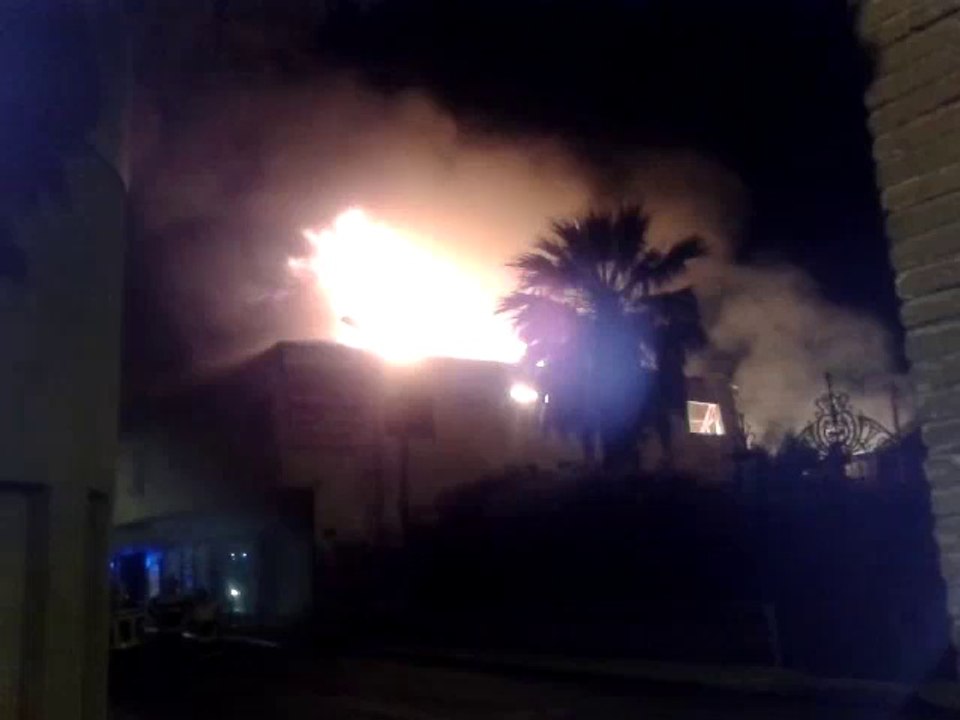 Incendie du magasin Antic Line, dans la nuit du 1er au 2 juin, quartier de la gare de Perpignan