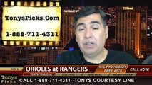 Texas Rangers vs. Baltimore Orioles Pick Prediction MLB Odds Preview 6-3-2014