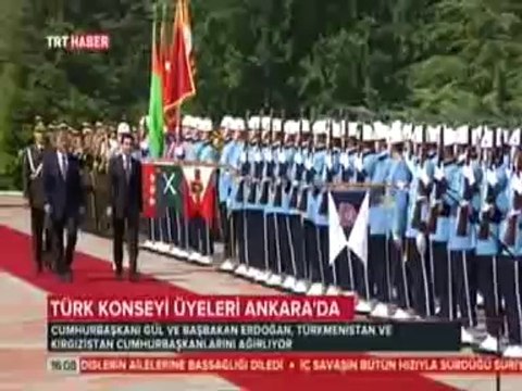 Cumhurbaşkanı Abdullah Gül Ve Başbakan Erdoğan, Türkmenistan ve Kırgızistan Cumhurbaşkanlarını Ağırladı