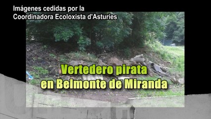 Ecologistas denuncian vertedero pirata en Belmonte de Miranda