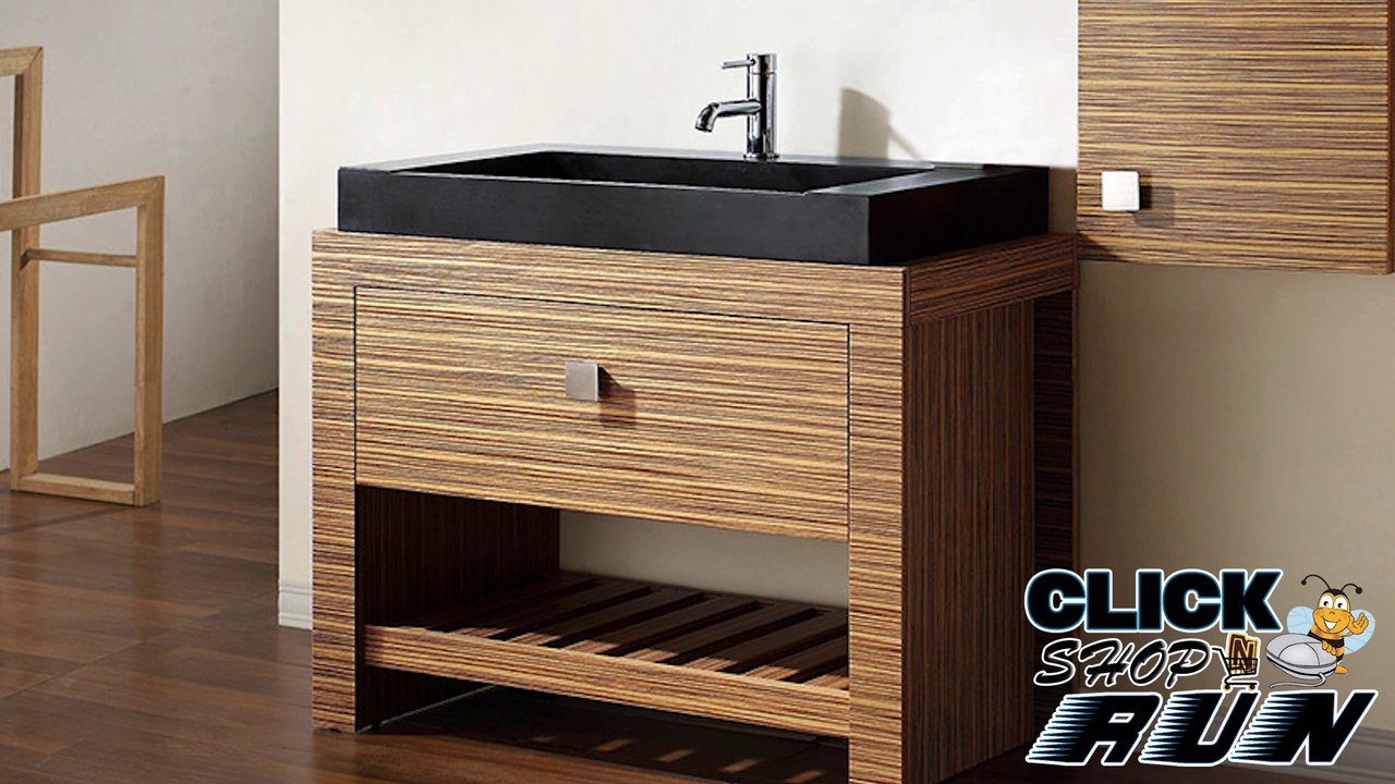 Avanity KNOX-VS39-ZW Bathroom Furniture with Black Granite Vessel Sink