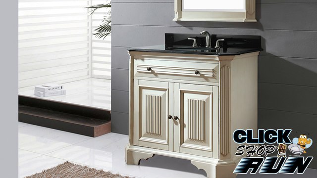 Avanity KINGSWOOD-VS36-DW Bathroom Furniture with Black Granite Top and Sink