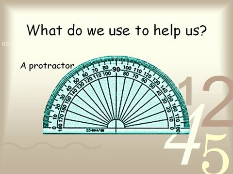 How to measure angles using a protractor