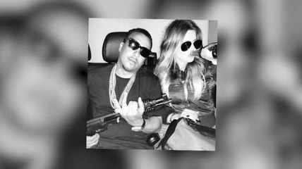 Khloe Kardashian y French Montana posan con un arma en foto controversial