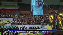 Iran bids farewell to football team as they head off WC