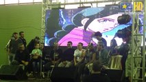 Dubladores de CDZ durante o evento Anime Arts, em Sorocaba/SP - Apresentação