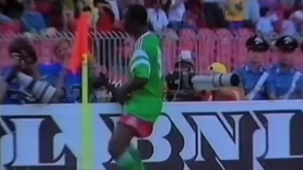 Πανηγυρισμός Μιλά (MILLA - against colombia 1990 (1-0)