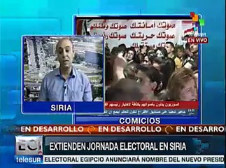 Retrasan cinco horas el cierre de elección presidencial en Siria