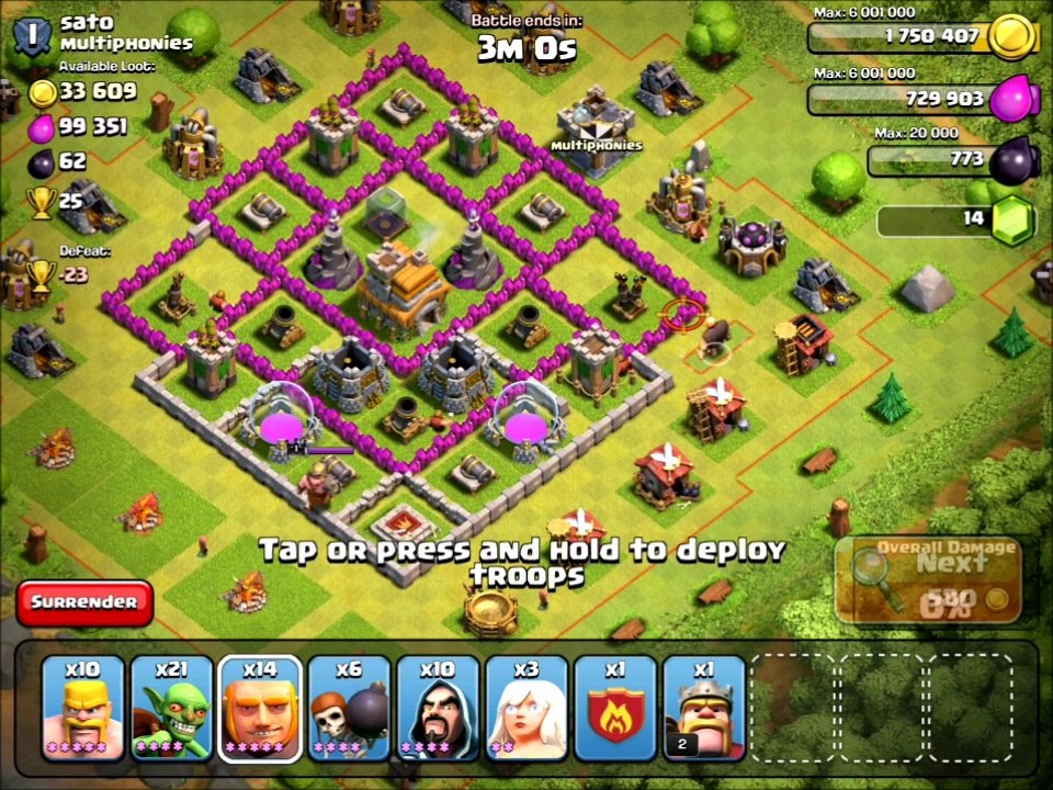 Clash Of Clans - Giant-Healer Attack Strategy