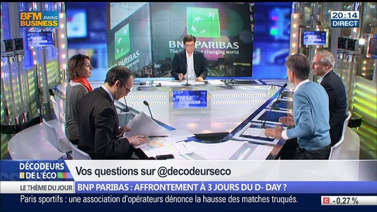 BNP Paribas: la France et les États-Unis vont-ils sortir les armes 3 jours avant les cérémonies du Débarquement en Normandie ?, dans Les Décodeurs de l'éco - 03/06 4/5
