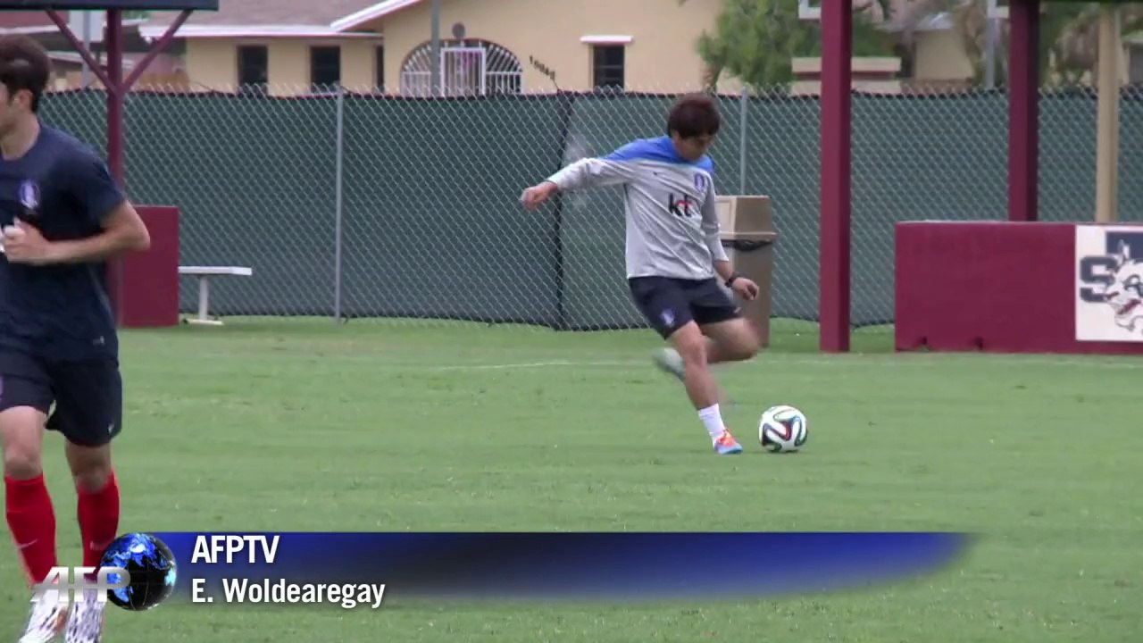 South Korea train for World Cup friendly