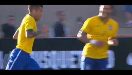 Goal Alves - Brazil 2-0 Panama - 03-06-2014