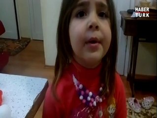 Babasına kızan minik kız