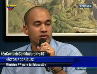 (Vídeo) Héctor Rodríguez Gracias a la Constitución y a Chávez se devolvió la esperanza a la juventud