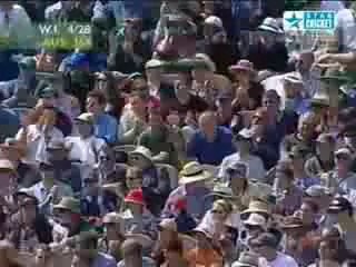 Andy Bichel 5 for 60   Australia v West Indies 4th test at MCG 2000 01