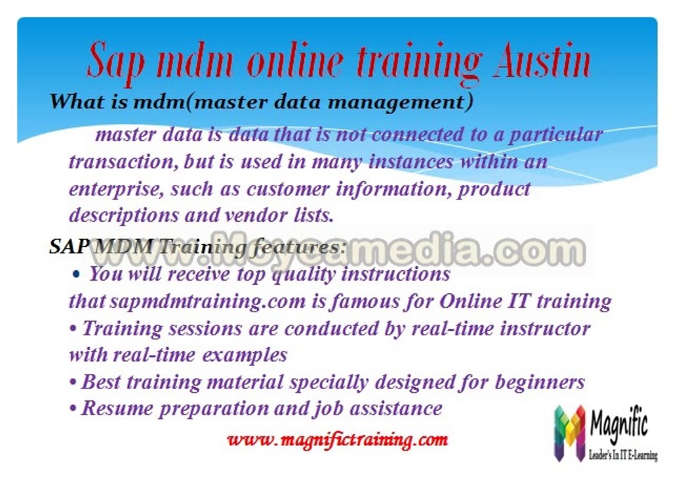 sap mdg online training and corporate training