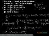 Differential Equation for JEE main Maths  JEE main Free Training Videos  How to Crack IIT JEE  CET3F