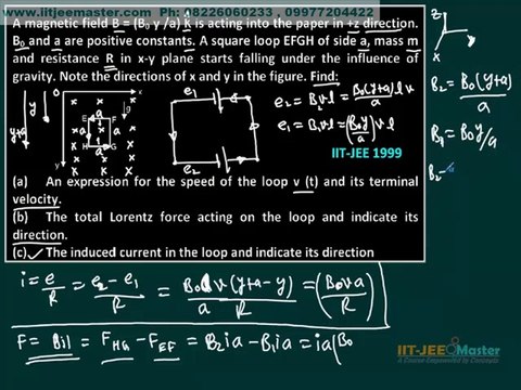 IIT JEE Solution, Physics video lecture electromagnetic induction