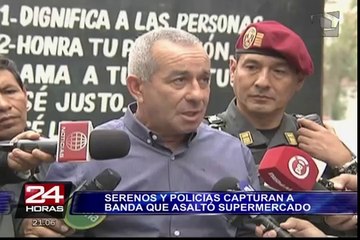 Download Video: Surco: la policía capturó a avezados delincuentes que asaltaron supermercado