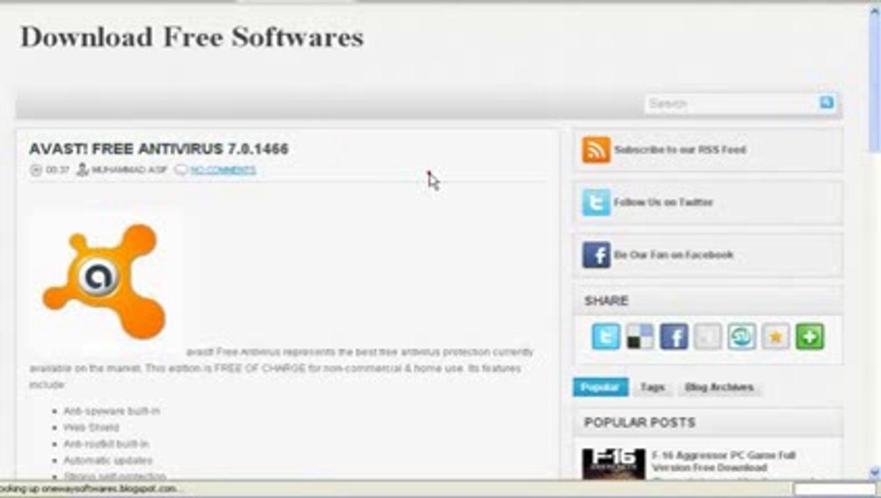 Avast! Free Antivirus 7.0.1466 Free Download