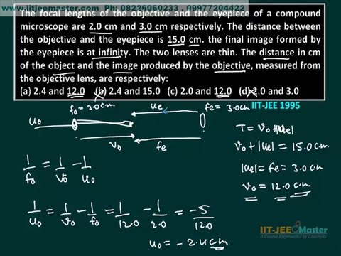 IIT JEE Solution, Physics video lecture, Optical Instuments