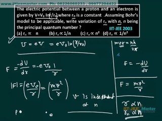 IIT  JEE Solution, Physics video lectureAtomic Structure
