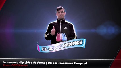 Sergio Agüero invisible avec les nouvelles chaussures Puma EvoSpeed