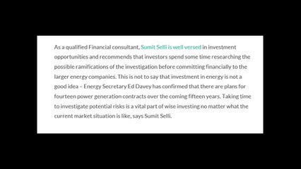 Sumit Selli | Share Prices in British Gas Fall as Plans are Announced to Keep Energy Prices Stable at Expense of Profits in 2014