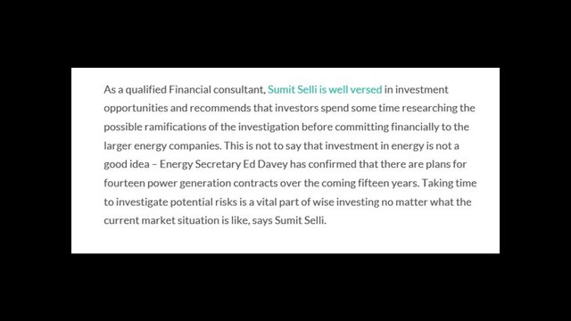 Sumit Selli | Share Prices in British Gas Fall as Plans are Announced to Keep Energy Prices Stable at Expense of Profits in 2014