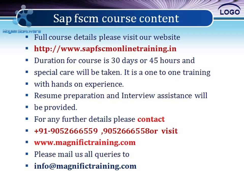 SAP FSCM TRAINING AND CERTIFICATION INDIA
