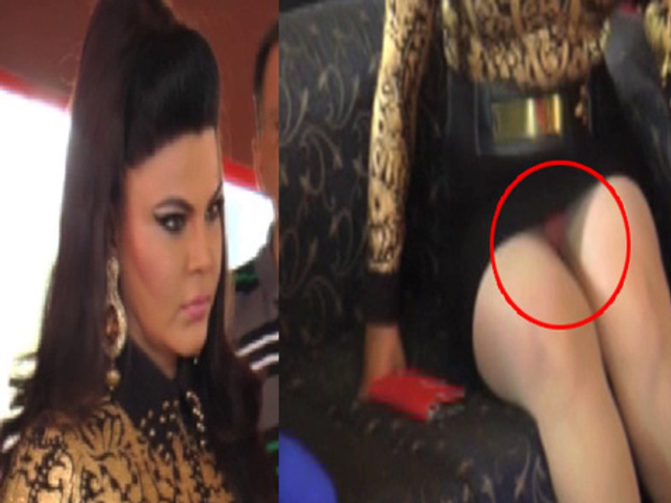 Rakhi Sawant Shows Off Pink Panties