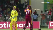 Crazy shot by Dwayne Bravo