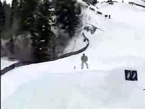 Slopestyle xgames ski freestyle