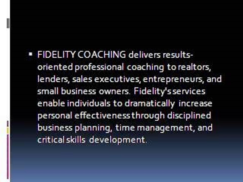Fidelity Coaching | Time Management Program