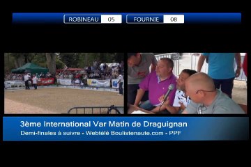 Demi-finales de l'International à pétanque de Draguignan - 2014