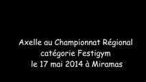 Axelle au Championnat Régional Festigym benjamines-minimes