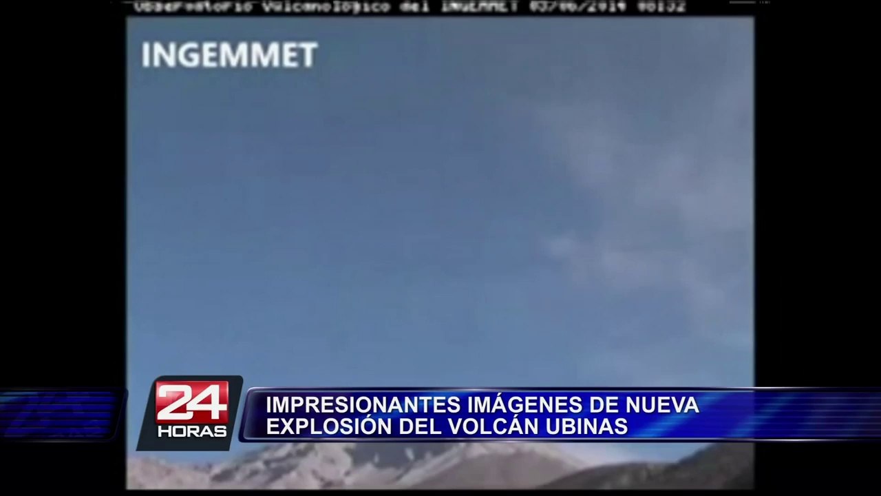 Arequipa: registran impresionantes imágenes de explosión del volcán Ubinas