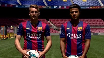 Deulofeu i Rafinha, il·lusionats amb el seu retorn al Barça