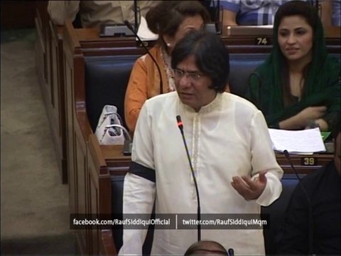 Provincial Minister for Industries & Commerce, Sindh, Rauf Siddiqui Expressing His Deep Sorrow on Brutal Murder of MQM Workers in Karachi City