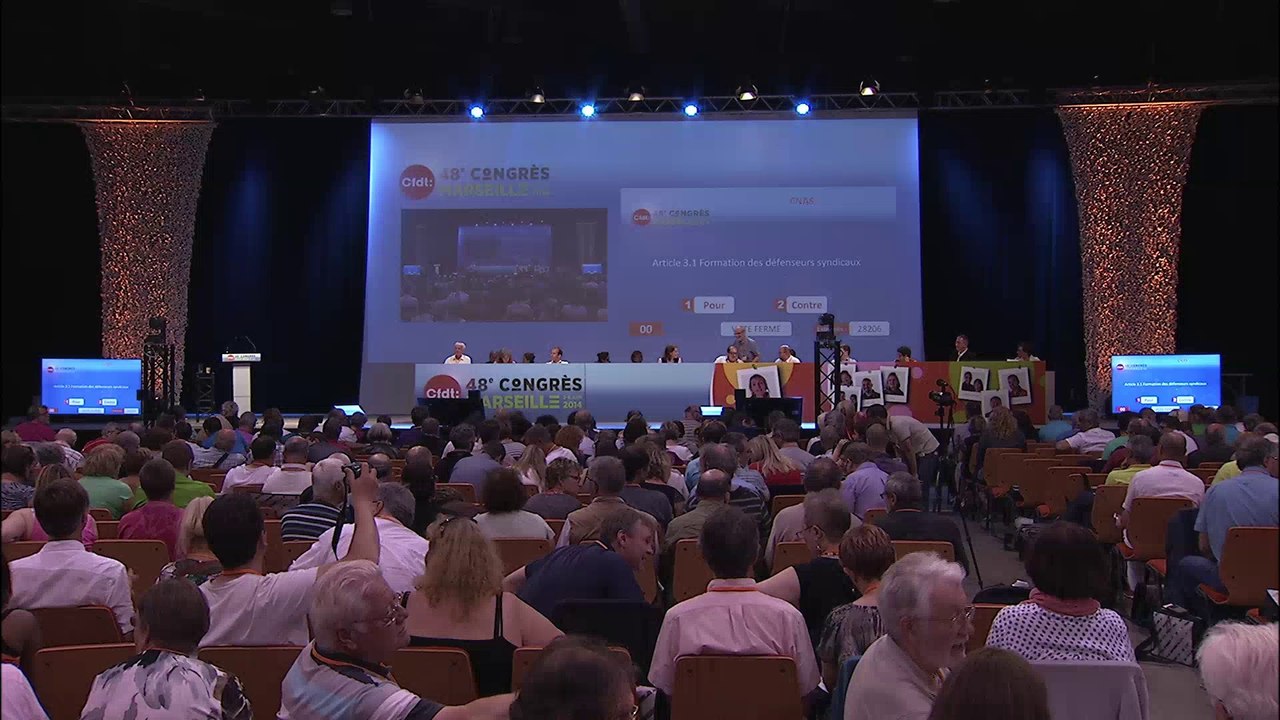 48e congrès de la CFDT - Présentation du rapport sur l'évolution de la Cnas et débat et vote (4 juin - 16h à 17h)