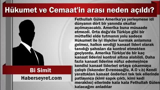 Erdogan, Hükumet, Cemaat, dis gücler - neler oluyor - neden oluyor - ne ypapmali - CT - TEMS NEWS