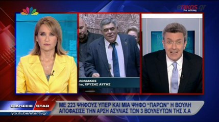 ΒΙΝΤΕΟ-Ο Νίκος Χατζηνικολάου για την επιχειρηματολογία της Χ.Α.