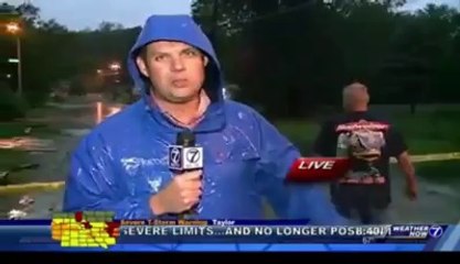 KETV 6/3/14 Drunk Interviewer During Flood